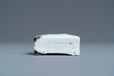 A Korean blue and white water dropper, Joseon, 19th C.