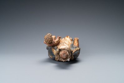 A polychromed and gilded walnut figure of a Madonna with child, so called 'Poup&eacute;e de Malines', 1st half 16th. C.
