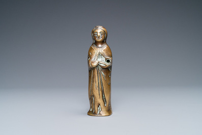 A bronze Madonna luster ornament, Flanders, 16th C.
