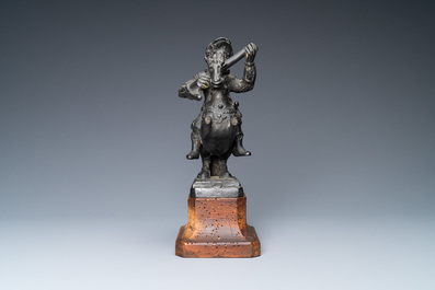 A black-patinated bronze group of Henri IV on horseback, ca. 1600