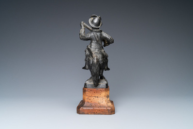 A black-patinated bronze group of Henri IV on horseback, ca. 1600