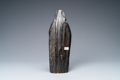 Une statue de la Vierge de Calvaire en ch&ecirc;ne sculpt&eacute; et polychrom&eacute;, vers 1500