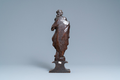 Een eikenhouten 'Ecce Homo' figuur, ca. 1600