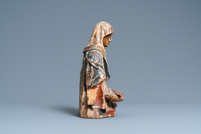 Un buste reliquaire d&rsquo;une sainte en tilleul sculpt&eacute;, dor&eacute; et polychrom&eacute;, Allemagne, 2&egrave;me moiti&eacute; du 16&egrave;me