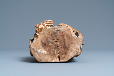 Un buste reliquaire d&rsquo;une sainte en tilleul sculpt&eacute;, dor&eacute; et polychrom&eacute;, Allemagne, 2&egrave;me moiti&eacute; du 16&egrave;me