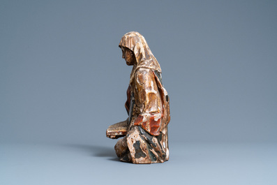 Un buste reliquaire d&rsquo;une sainte en tilleul sculpt&eacute;, dor&eacute; et polychrom&eacute;, Allemagne, 2&egrave;me moiti&eacute; du 16&egrave;me