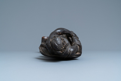Een eikenhouten 'Ecce Homo' figuur, ca. 1600