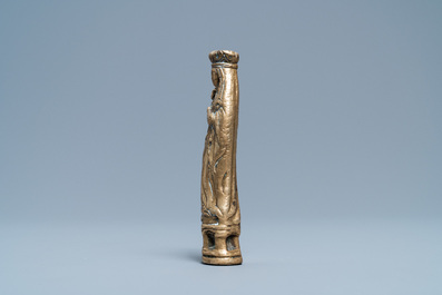 A bronze Madonna with child luster ornament, The Netherlands, possibly Utrecht, 1st half 16th C.