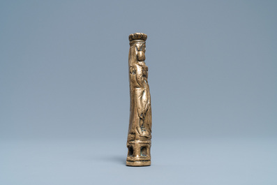 A bronze Madonna with child luster ornament, The Netherlands, possibly Utrecht, 1st half 16th C.