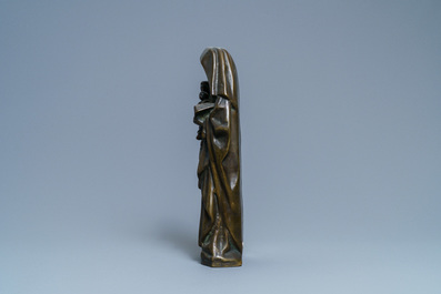 A bronze Saint Anne Trinity group in 16th C. style, ca. 1900