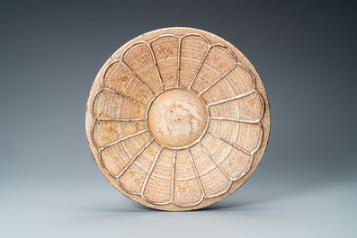 A Hispano-Moresque armorial lusterware dish, Manises, Spain, 15th C.