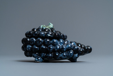 A polychrome Dutch Delft 'grape' tureen and cover, ca. 1800