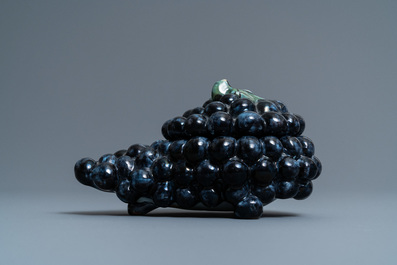 A polychrome Dutch Delft 'grape' tureen and cover, ca. 1800