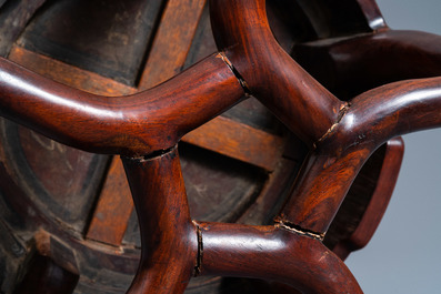 Three Chinese wooden stands, 19/20th C.