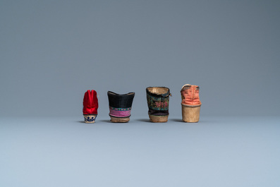Eight Chinese lotus shoes, 19th C.