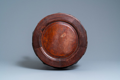 Three Chinese wooden stands, 19/20th C.