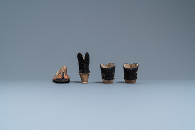 Eight Chinese lotus shoes, 19th C.