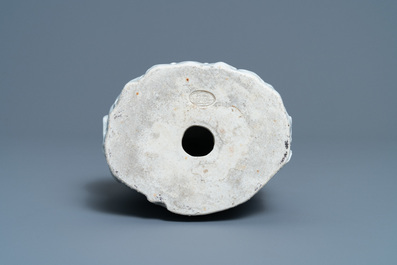 A Chinese blanc de Chine figure of Doumu, seal mark, 19/20th C.