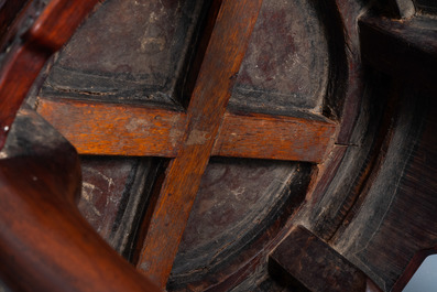 Three Chinese wooden stands, 19/20th C.