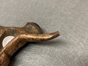 Een vergulde bronzen Corpus, Frankrijk, 14e eeuw