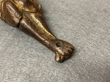 Een vergulde bronzen Corpus, Frankrijk, 14e eeuw