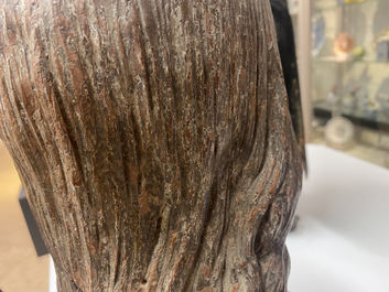 Italian school, surrounding or follower of Agnolo di Polo de&rsquo; Vetri (1470 - 1528), a terracotta bust, 16th C.: The young Christ or Cristo Giovinetto