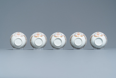 Un service &agrave; th&eacute; de 20 pi&egrave;ces en porcelaine de Chine famille rose pour le march&eacute; europ&eacute;en, Qianlong