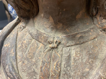 Italian school, surrounding or follower of Agnolo di Polo de&rsquo; Vetri (1470 - 1528), a terracotta bust, 16th C.: The young Christ or Cristo Giovinetto