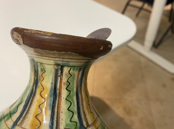 An Italian sgraffito pharmacy bottle, probably Tuscany, 17th C.