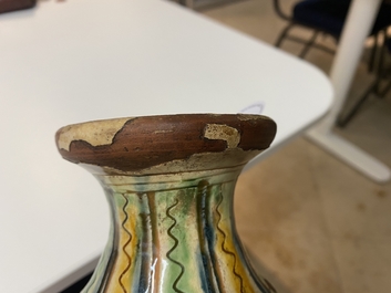 An Italian sgraffito pharmacy bottle, probably Tuscany, 17th C.