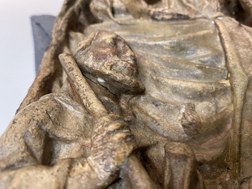 Een Engels albasten reli&euml;f met 'De aanbidding der koningen', Nottingham, 15e eeuw