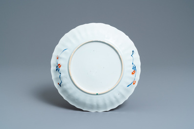 A Chinese famille verte 'Provinces' dish with the arms of Flanders, Kangxi/Yongzheng