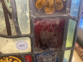 Een samengesteld glas-in-loodraam, Frankrijk, 13e eeuw en later