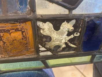 Een samengesteld glas-in-loodraam, Frankrijk, 13e eeuw en later