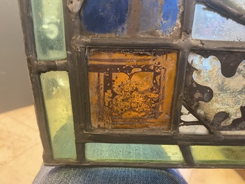Een samengesteld glas-in-loodraam, Frankrijk, 13e eeuw en later
