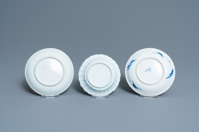 Vijftien Chinese blauw-witte koppen en achttien schotels, Kangxi