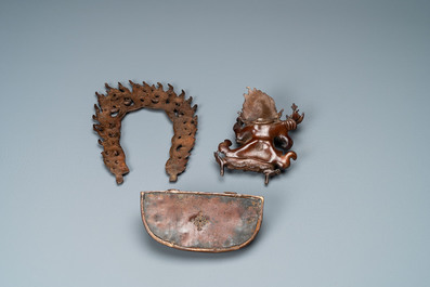 A Sino-Tibetan bronze figure of Vajrapani, 17/18th C.