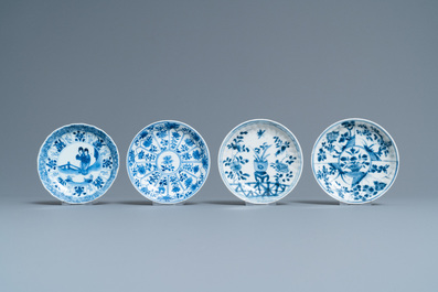 Vijftien Chinese blauw-witte koppen en achttien schotels, Kangxi