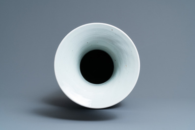 A Chinese blue and white 'dragon' vase, 19th C.