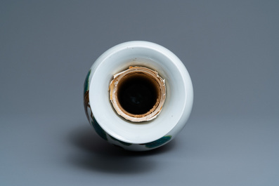 A Chinese famille rose vase, Qianlong mark, Republic