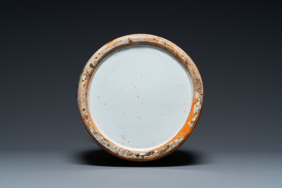 A Chinese qianjiang cai vase with birds among blossoms, 19th C.