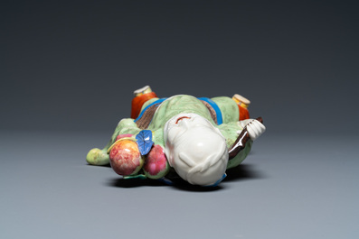 A Chinese famille rose figure of an immortal, Qianlong