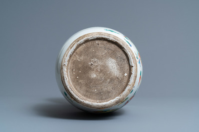 A Chinese famille rose 'immortals' vase, Yongzheng