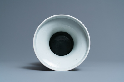 A Chinese famille rose 'horseriders' vase, Yongzheng