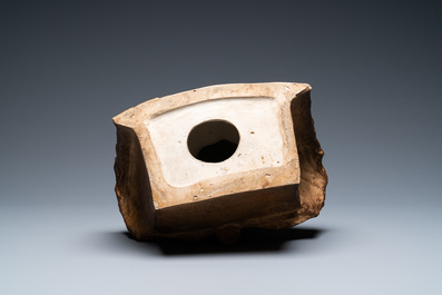 Jean Mich (Frankrijk, 1871-1919): Buste van Chih-Fan in gepatineerde terracotta
