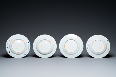 Twelve Chinese Imari-style plates, Kangxi/Qianlong