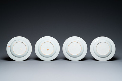 Twelve Chinese Imari-style plates, Kangxi/Qianlong