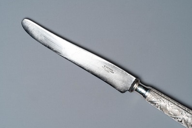 Twenty-five Chinese silver knives , 19/20th C.