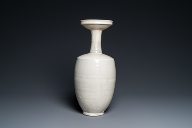 A Chinese cream-glazed Cizhou-type vase, Liao or later