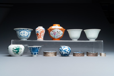Een uitgebreide en diverse collectie Chinees porselein, Kangxi en later